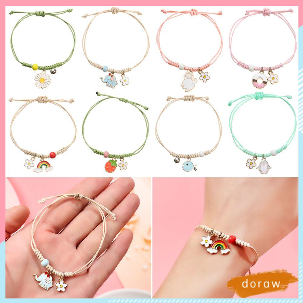 Vòng tay bằng vải dệt có thể điều chỉnh thiết kế dễ thương sáng tạo