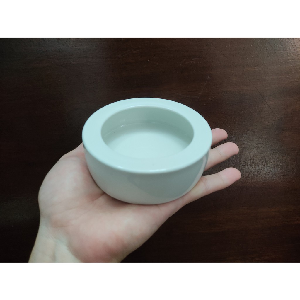 Chén bát sứ đựng thức ăn cho bò sát nhện rết rắn thằn lằn da báo hamster