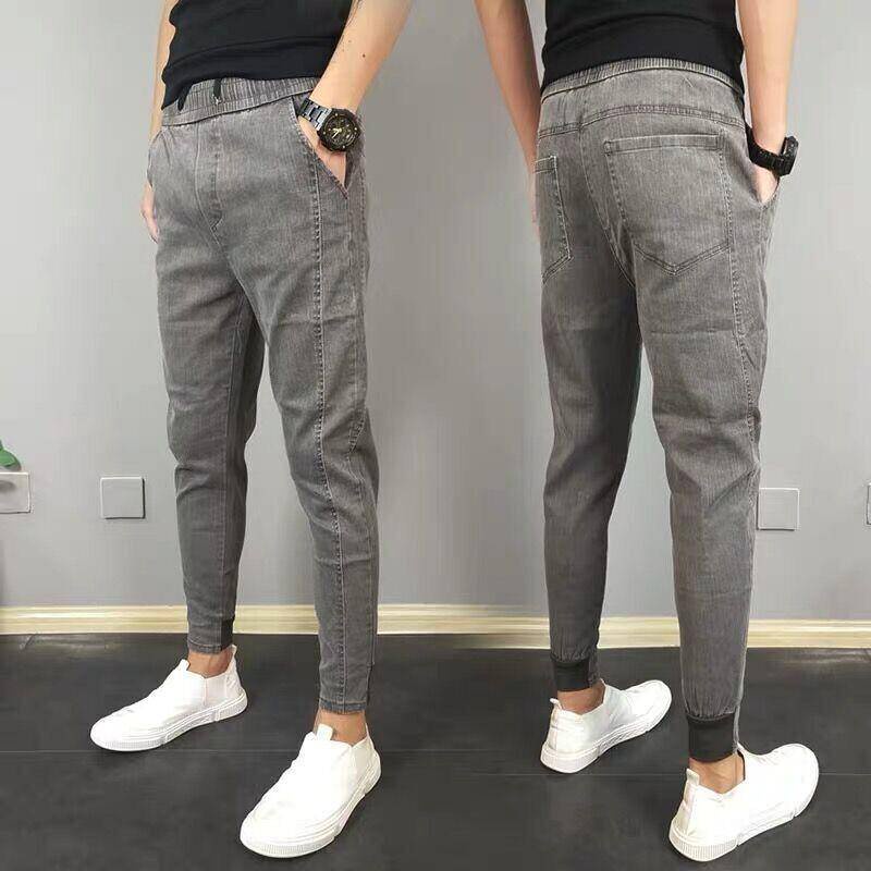 Quần jean nam dáng jogger, co giãn 4 chiều, Ống Suông Đứng Chất Vải Jean S-3XL