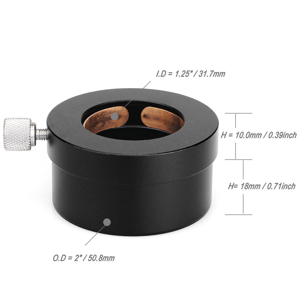 Ngàm Chuyển Đổi SVBONY Từ 2inch Sang 1.25inch Chất Liệu Kim Loại