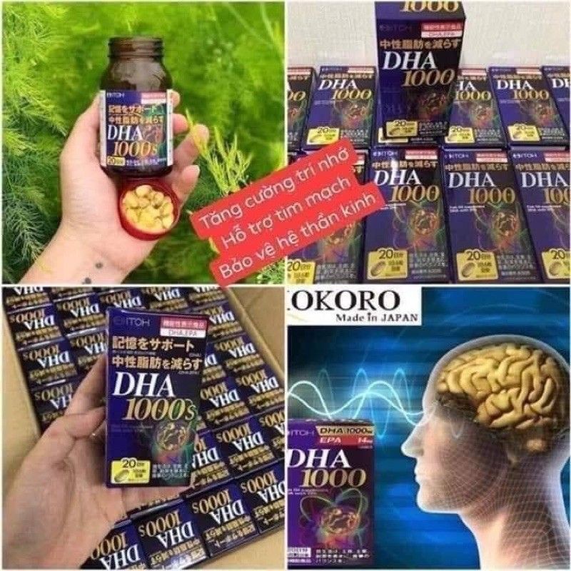 Viên Uống Bổ Não DHA 1000 ITOH Nhật Bản - THUỐC_BỔ_NÃO NHẬT BẢN | BigBuy360 - bigbuy360.vn