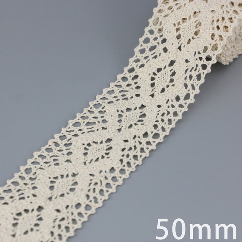 Dây ruy băng ren dài 5 mét dùng để làm đồ trang trí thủ công DIY xinh xắn