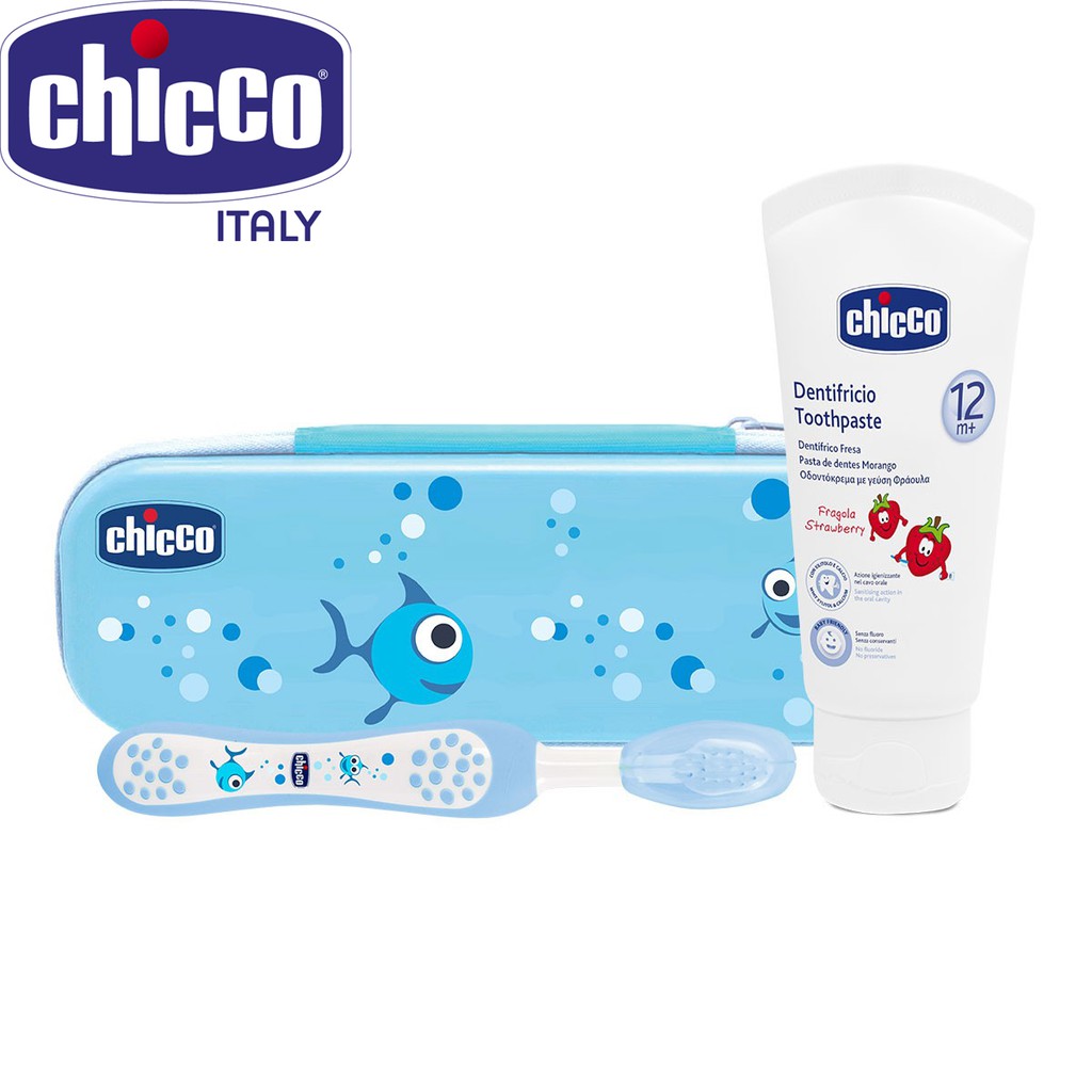 [Chính Hãng] Bộ chăm sóc răng miệng 3 in 1 Chicco 12M+