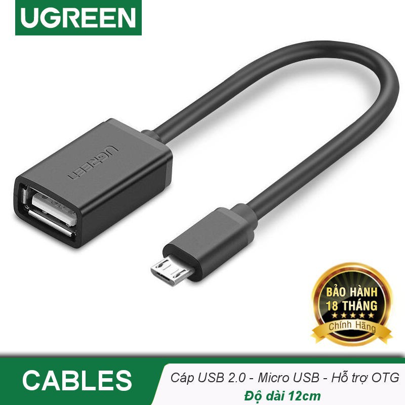 Cáp chuyển đổi USB Type-C sang USB 3.0 Micro sang USB 2.0 có hỗ trợ OTG UGREEN US203