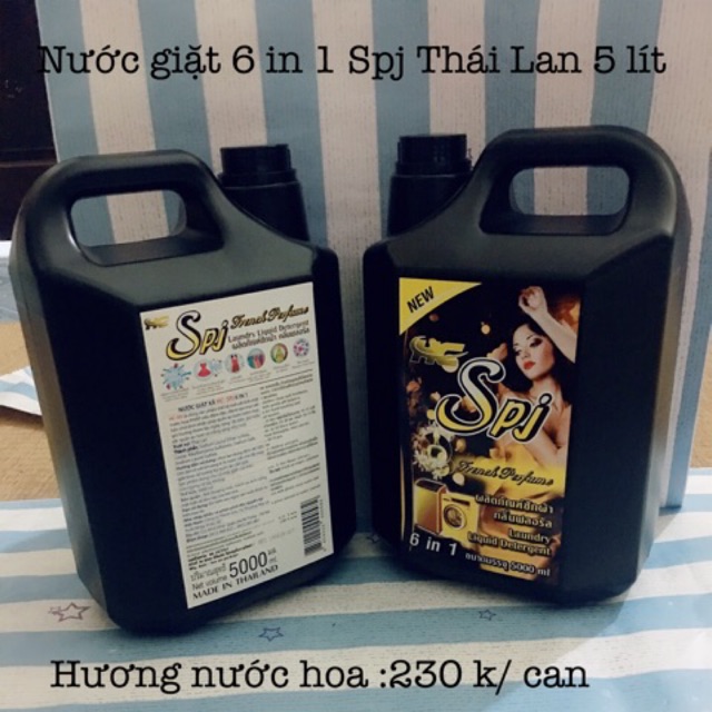 RẺ VÔ ĐỊCHNƯỚC GIẶT SPJ THÁI LAN 5 Lít ĐEN,TÍM ,SIÊU SẠCH ,SIÊU THƠM ,CHÍNH HÃNG