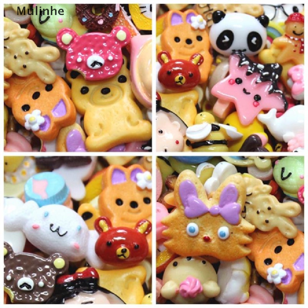 Set 10 phụ kiện bánh donut và kẹo mini dễ thương để trang trí nhà búp bê