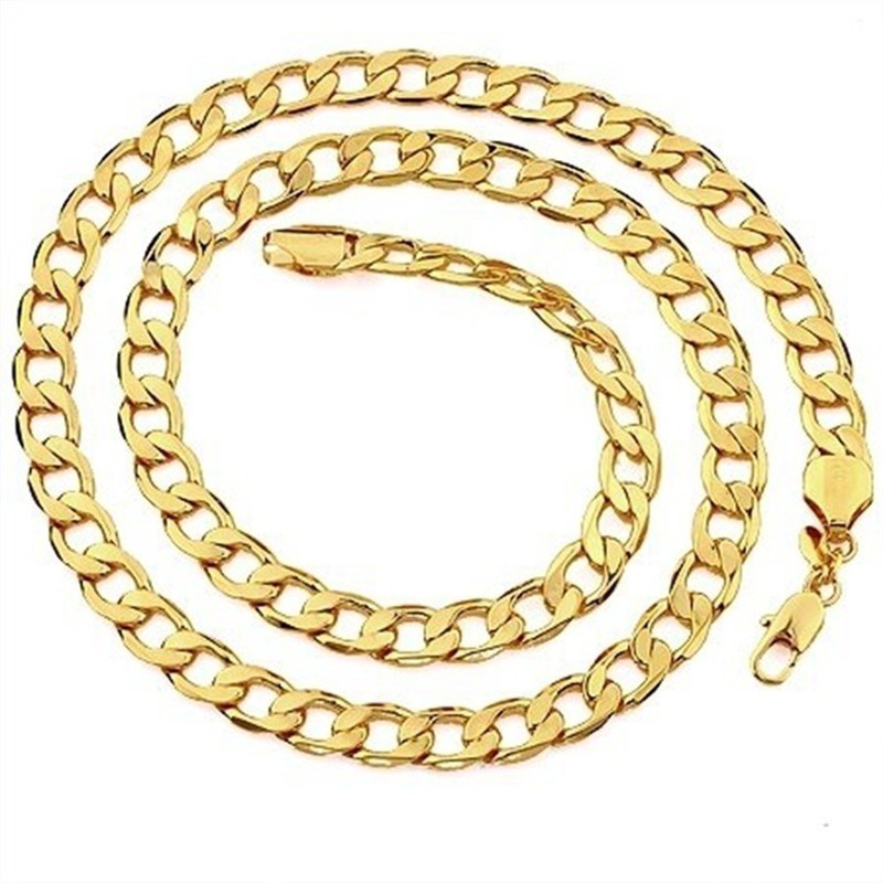 Vòng cổ Mạ Vàng 18K Rộng 6Mm(20cm-75cm) Sang Trọng Cho Nam Nữ