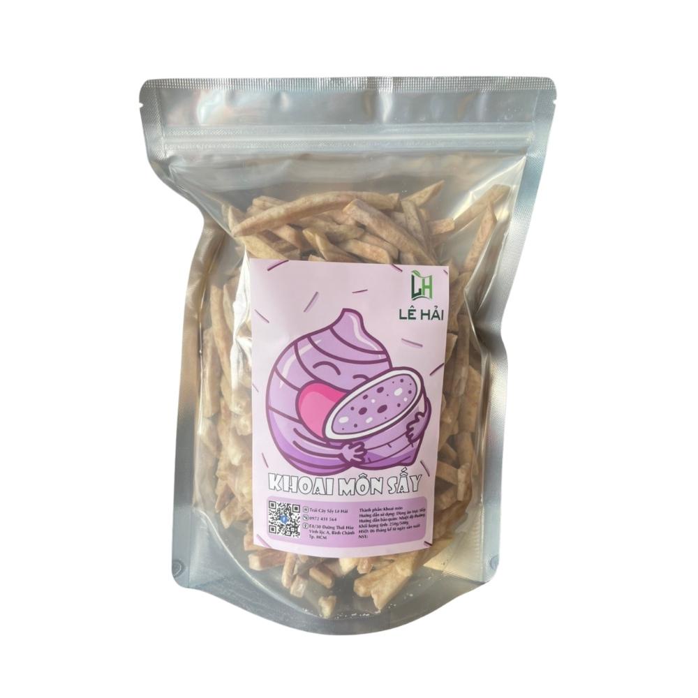 Khoai môn sấy 500g Lê Hải hàng xuất khẩu, nguyên sợi, bùi béo, không đường
