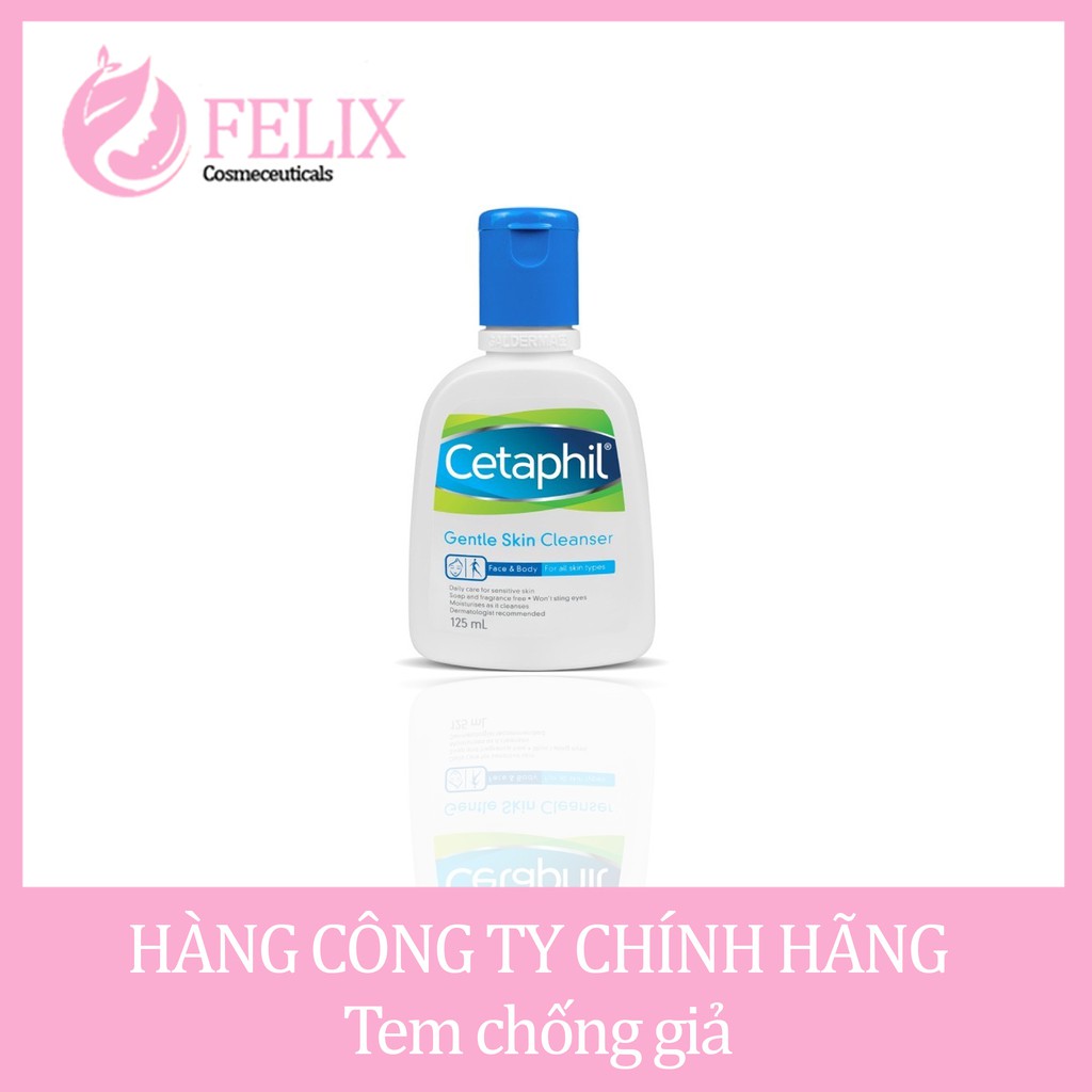 Sữa rửa mặt làm sạch dịu nhẹ Cetaphil Gentle Skin Cleanser 125ml