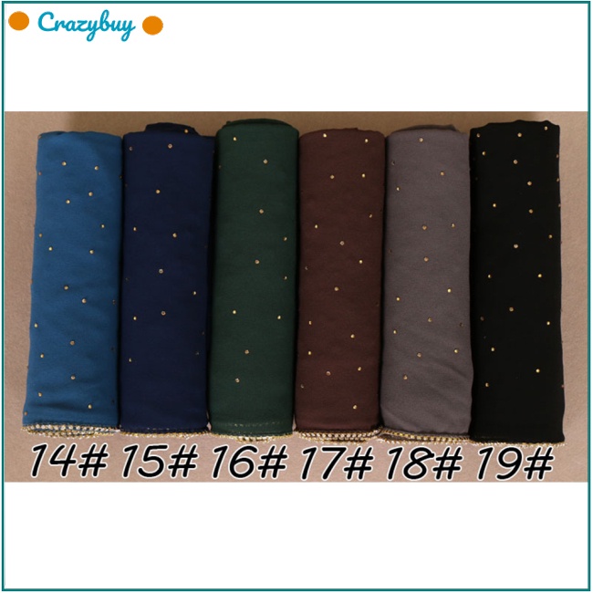 Cr Khăn Choàng Vải Chiffon Cho Phụ Nữ Hồi Giáo