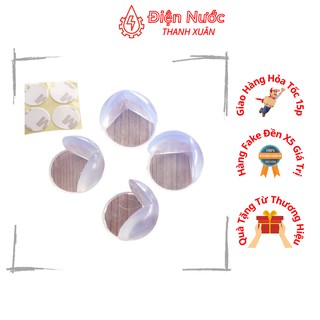 Combo 4 Nút Silicon Bọc Cạnh Bàn Góc Vuông Tiện Lợi, Đảm Bảo An Toàn Cho Bé Khi Có Va Chạm Xảy Ra 9193