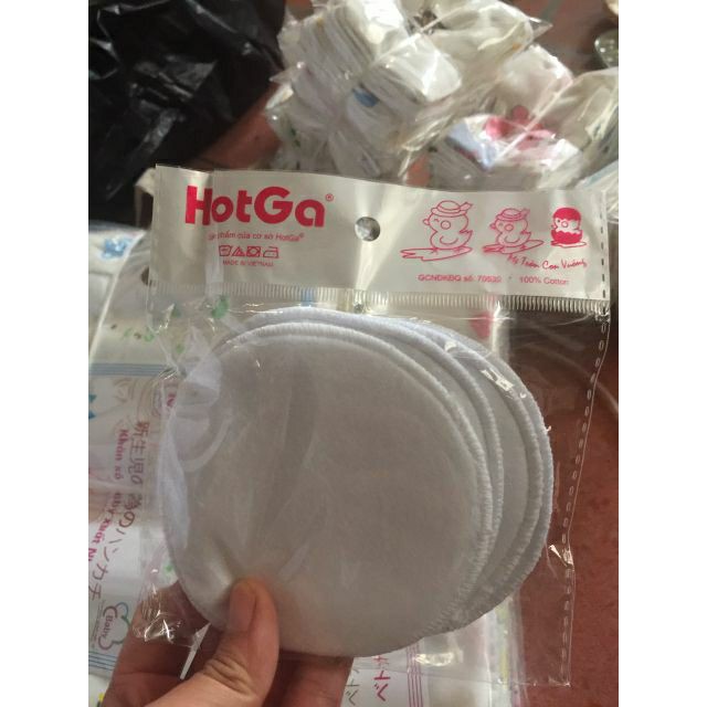 Miếng lót thấm sữa vải tấm đệm thấm sữa bằng vải Hotga Set 4 (giặt đc và tái sử dụng)
