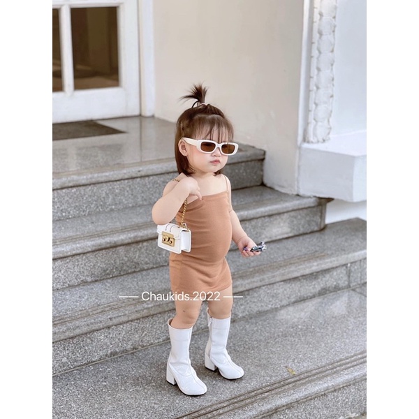 Váy Body 2 Dây Cho Bé Gái Đơn Giản Mà Sang Chảnh