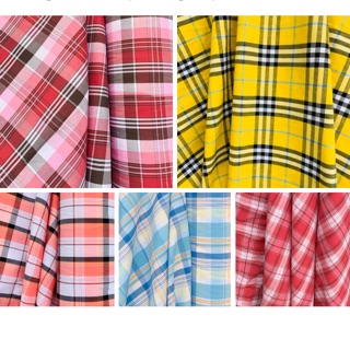 V344🌈 VẢI TWILL HOẠ TIẾT KẺ CARO MAY ĐỒ CHO DOLL, OBITSU/ DIY, HANDMADE, QUILTING