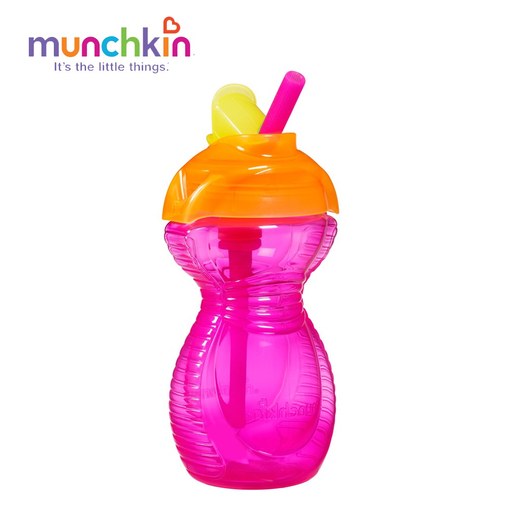 Cốc Ống Hút CL Có Nắp MUNCHKIN- MK15424 - 266ml