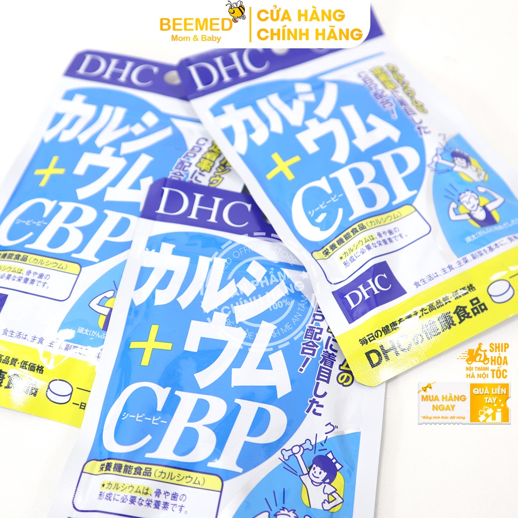Viên uống canxi DHC Calcium - Bổ sung Canxi tăng chiều cao cho trẻ em, giảm loãng xương người cao tuổi - DHC Nhật Bản