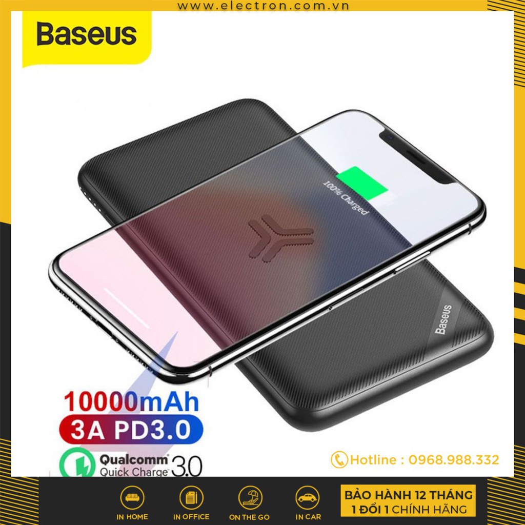 Pin dự phòng tích hợp sạc nhanh không dây Baseus S10 Bracket Power Bank 10,000mAh