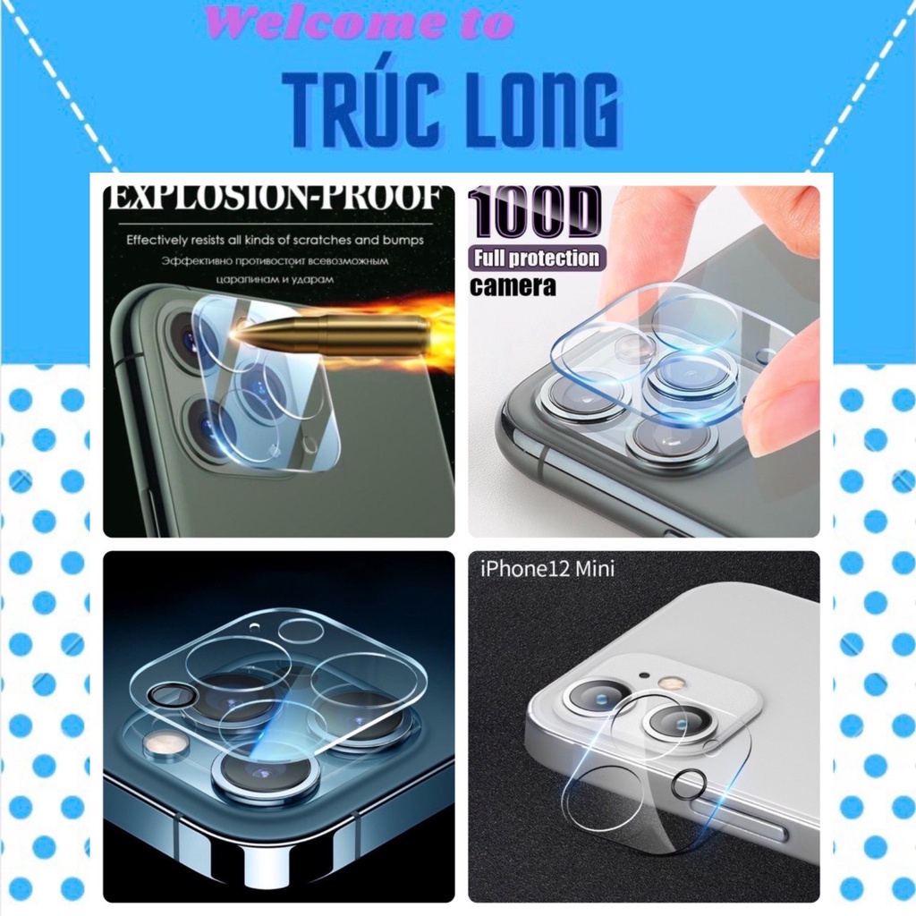kính cường lực bảo vệ camera iPhone 11/11 pro/11 pro max/12 mini/12/12 pro/12 pro max/13 MINI/13/13 PRO MAX