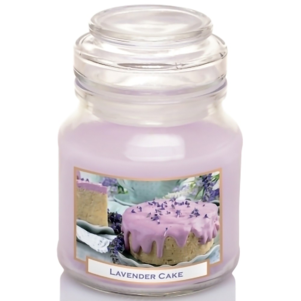 Hũ nến thơm tinh dầu Bartek Lavender Cake 130g QT0448 - hoa oải hương khô, thơm phòng, khử mùi (giao mẫu ngẫu nhiên)