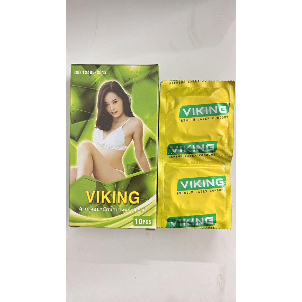 Bao cao su gia đình Viking trơn hộp 10 cái  madde in thai lan.anthaomoc