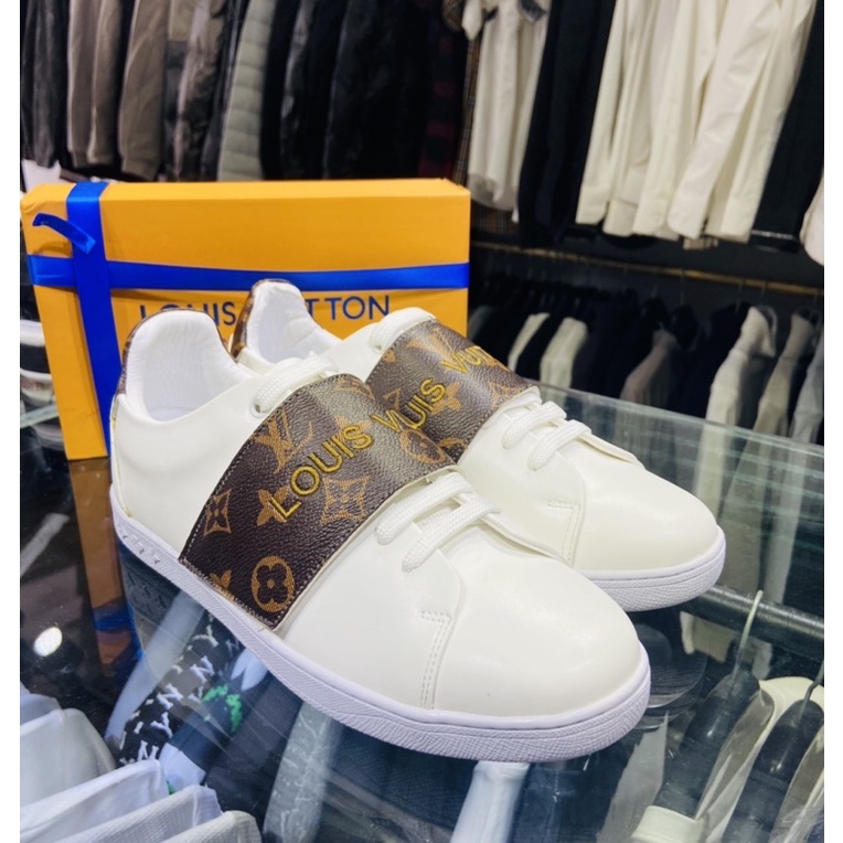 Giầy nam buộc dây có quoai dán hoạ tiết vân chìm, Giầy thể thao thời trang giới trẻ phong cách hiện đại btshop 38-42.