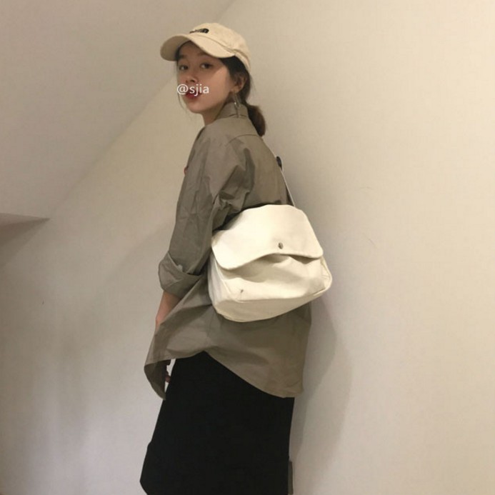 [Hàng Chất Lượng]Túi tote vải bố đựng đồ canvas đeo chéo trơn nam nữ siêu hot phong cách Hàn Quốc