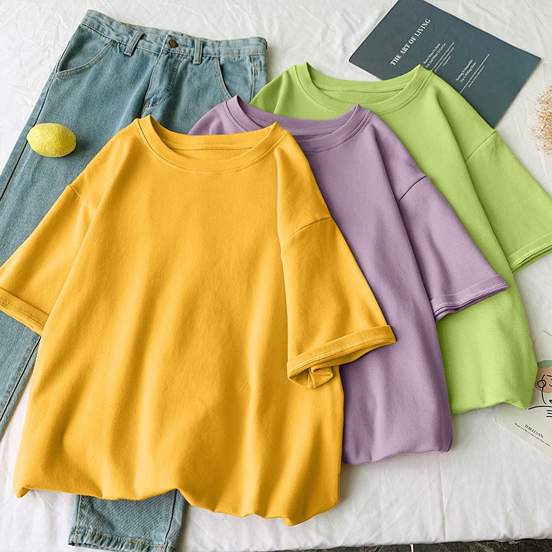 🌺Áo phông thun tay lỡ form rộng Unisex 40-70kg🌺(chọn mẫu ngẫu nhiên) | BigBuy360 - bigbuy360.vn