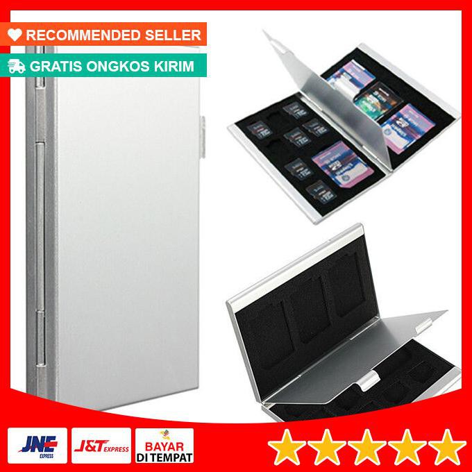 Hộp Đựng Thẻ Nhớ Micro Sd 4 Sd Bằng Kim Loại 12 Trong 1 | BigBuy360 - bigbuy360.vn