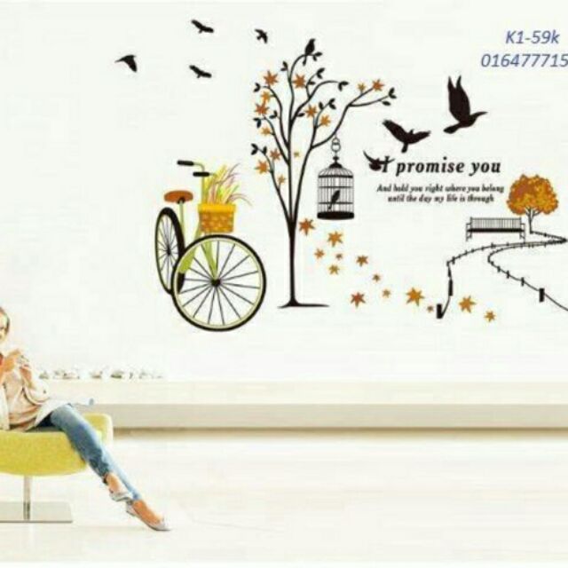 ComBo 10 bộ decal dán tường