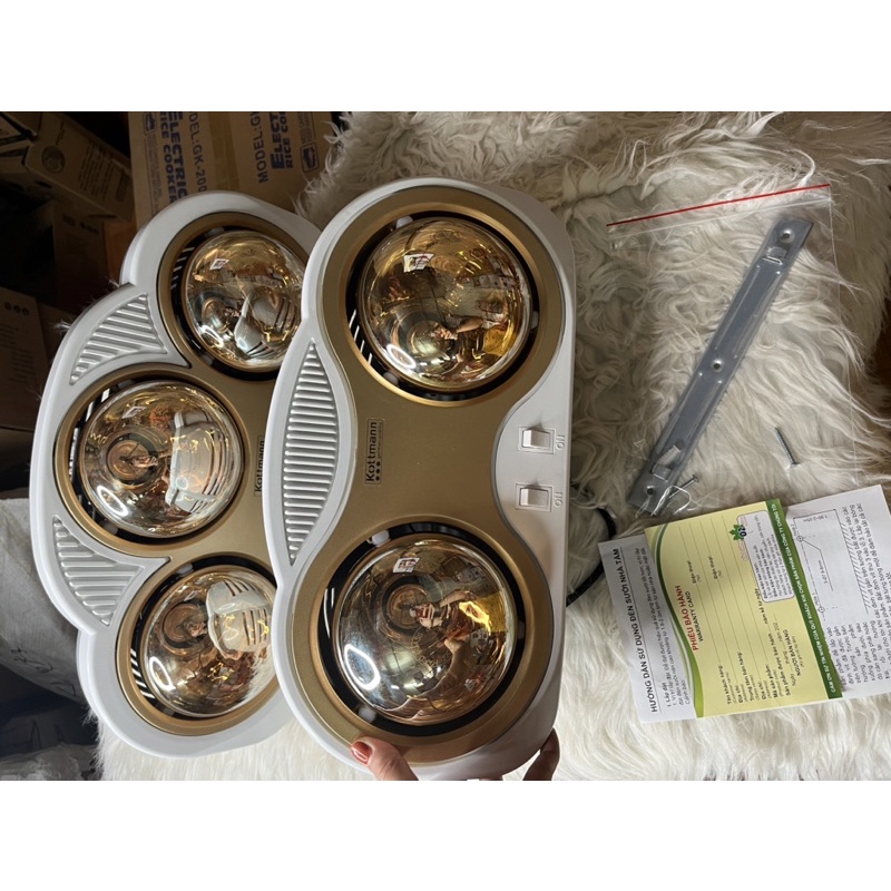 Đèn sưởi nhà tắm KM 2B-3B mẫu mới