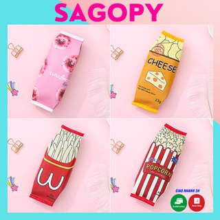 Hộp túi đựng bút nhựa cute đa năng khá to thích hợp để bút, viết, mỹ phẩm, túi bóp viết không trong suốt dễ thương