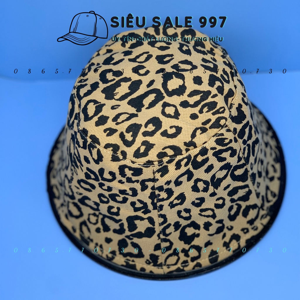 MŨ BO DẠNG NỒI CỤP HỌA TIẾT DA BEO HÀNG NHẬP QC THỜI TRANG CAO CẤP
