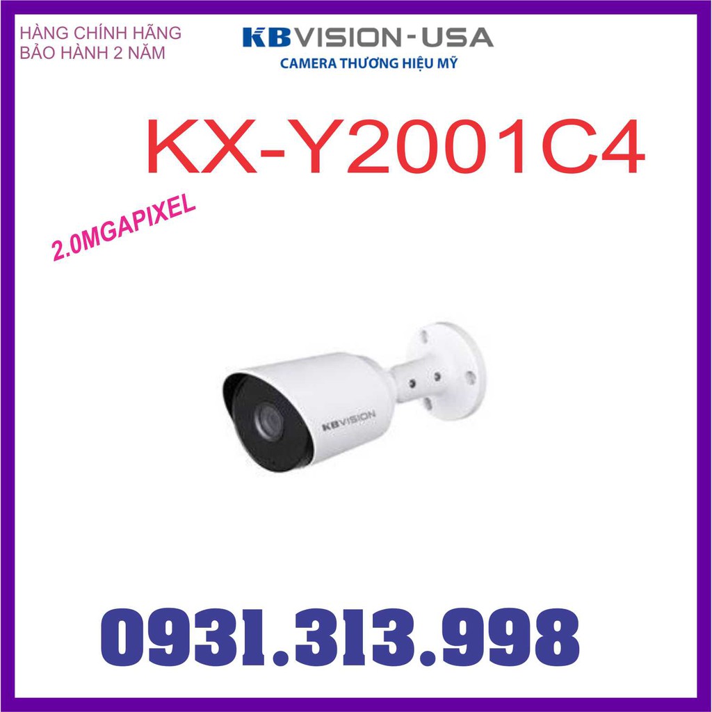 CAMERA KBVISION KX-Y2001C4 2.0 MEGAPIXEL