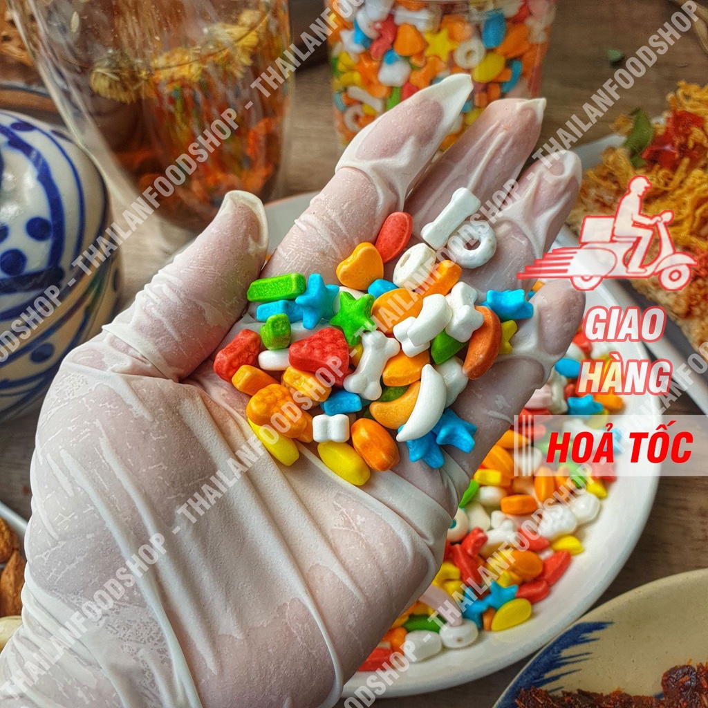 Kẹo Ngũ Sắc Lon 450Gram (Mix Lộn Xộn Nhiều Hình, Nhiều Màu)