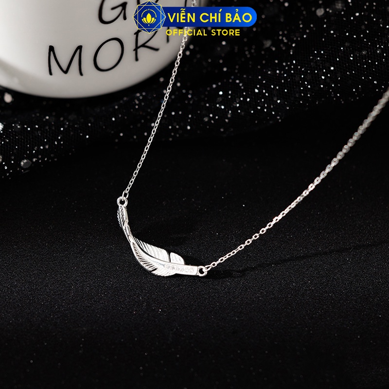 Dây chuyền lông vũ chất liệu bạc Thái 925 thời trang phụ kiện trang sức Viễn Chí Bảo D000140