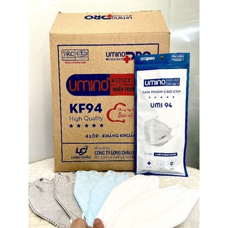 Combo 300 chiếc / Khẩu Trang 4 lớp kháng khuẩn cao cấp kf94 - unminopro
