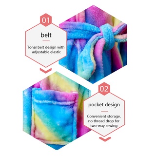 Áo Choàng Tắm Kiểu Kimono In Hoạt Hình Kigurumi Dễ Thương Cho Bé Gái 4 6 8 10 12 Tuổi