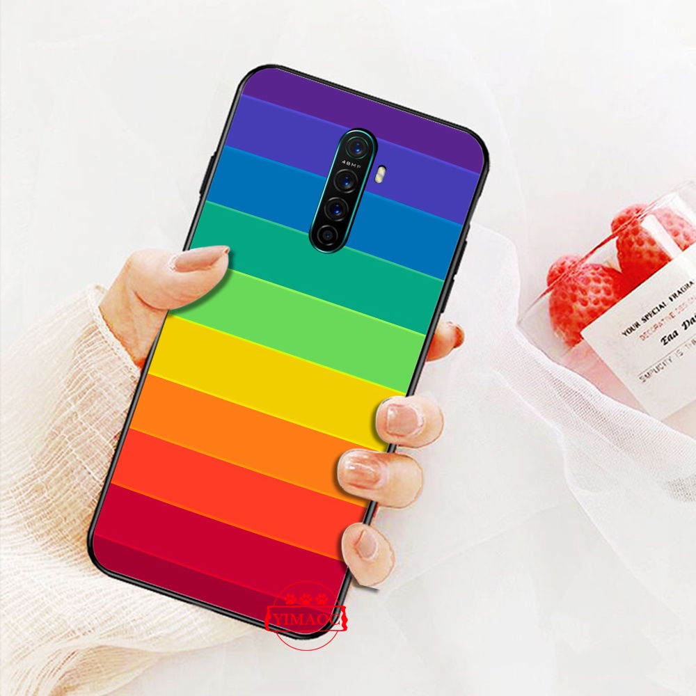 Ốp Điện Thoại Dẻo Họa Tiết logo LGBT Màu Cầu Vồng Cho OPPO A3S A5 A37 Neo 9 A39 A57 A5S A7 A59 F1s A77 F3 A83 A1K A9 27PU