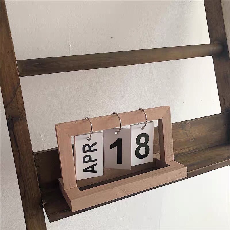 Lịch để bàn bằng gỗ sáng tạo hàng nhập khẩu loại 1 -may.decor-