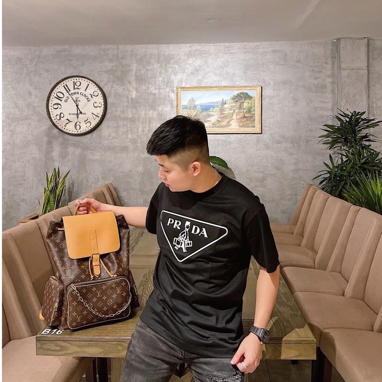 Áo Thun Nam, Áo Phông Tay Lỡ Suông Rộng In Nhiệt Chất Liệu Thun Cotton Thoáng Mát - AC85 - Xuongmaytrungkien