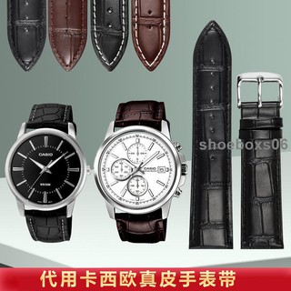 👇⚽Dây Đeo Bằng Da Thật Cho Đồng Hồ CASIO MTP-1303 1375 1374 MTH-5001L