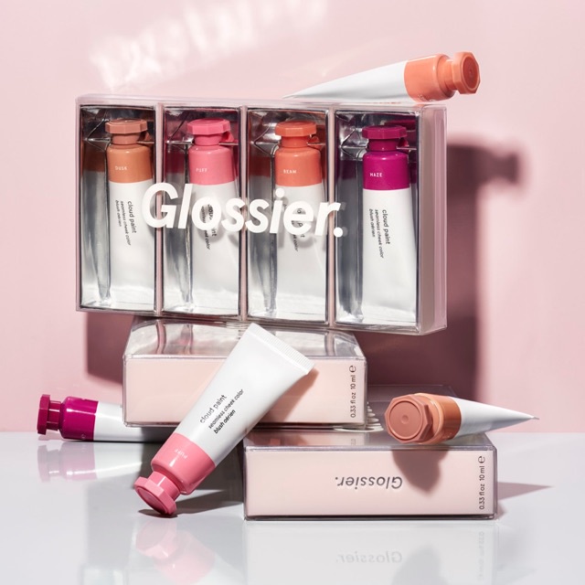 Má kem Glossier Cloud Paint Bunny Beauty hàng đủ bill