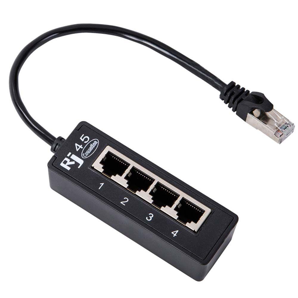 Set 1 Bộ Chia 4 Cổng Mạng Nối Dài RJ45