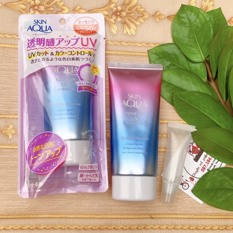 Kem chống nắng Skin Aqua Spf 50+ nội địa Nhật giúp kiềm dầu, nâng tông
