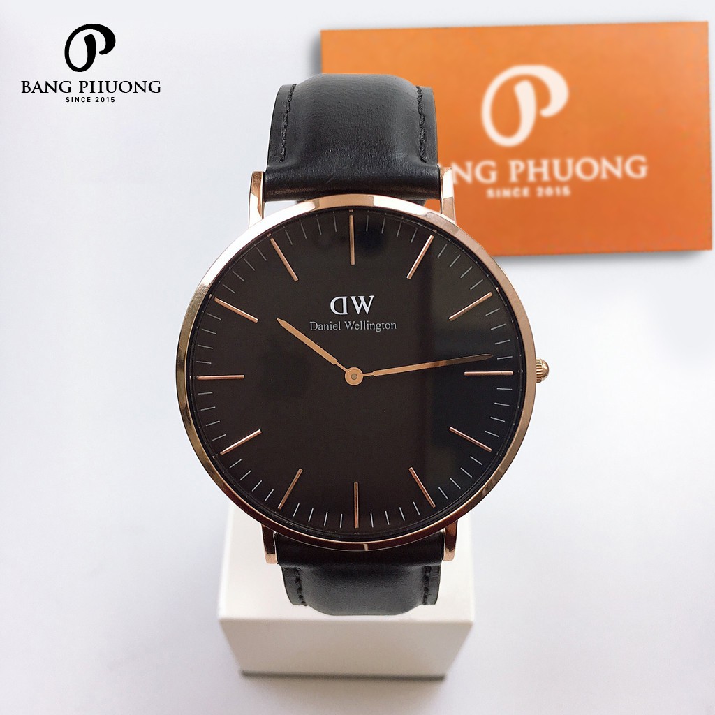 Đồng hồ nam nữ Daniel Wellington Classic Black Sheffield size 36mm và 40mm