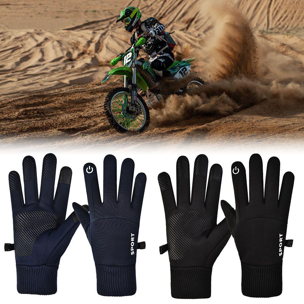 Set 2 Găng Tay Lái Xe Chống Nước Chống Trượt Có Thể Chạm Màn Hình Cảm Ứng