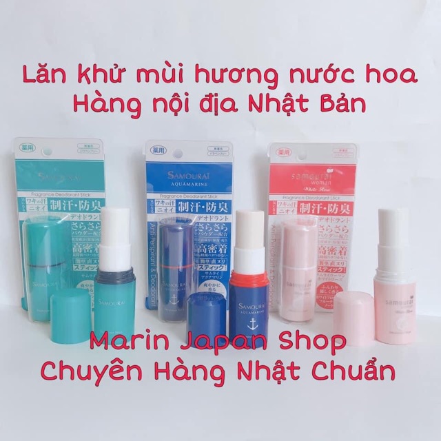 (Sale 350k-&gt;260k) Lăn khử mùi sáp hương nước hoa thơm nhẹ nhàng,quyến rũ Samourai Nhật Bản