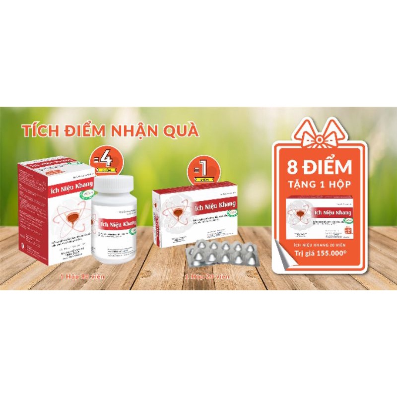 ÍCH NIỆU KHANG viên uống thảo dược hỗ trợ giảm tiểu đêm, tiểu nhiều lần, không tự chủ