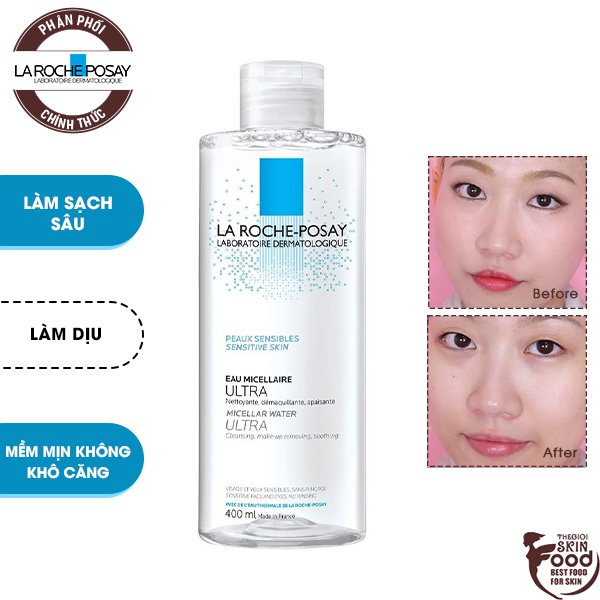Nước Tẩy Trang Dành Cho Da Nhạy Cảm La Roche Posay Micellar Water Ultra Sensitive Skin