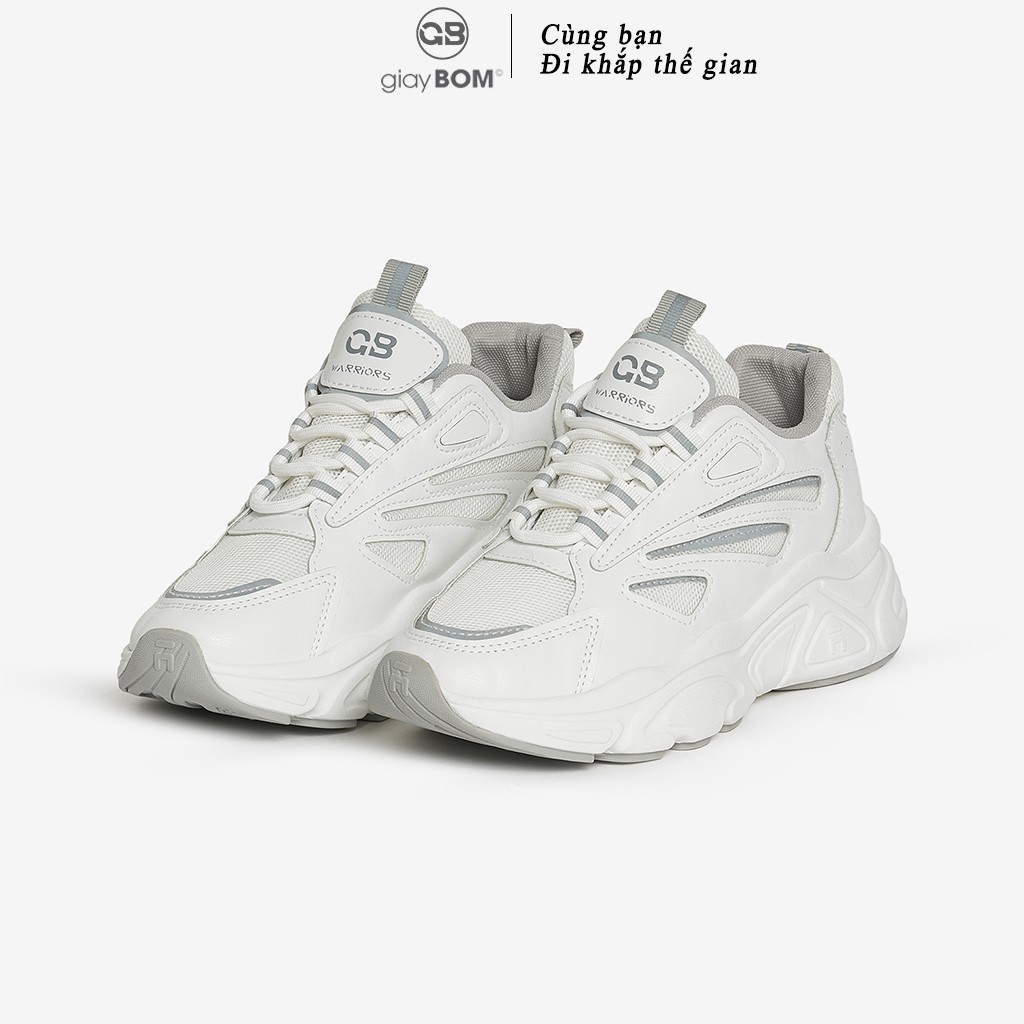 [Mã FAGREEN245 giảm 10% tối đa 30k đơn từ 99k] Giày Thể Thao Nữ giayBOM WARRIORS Đế Cao 4 cm B1128